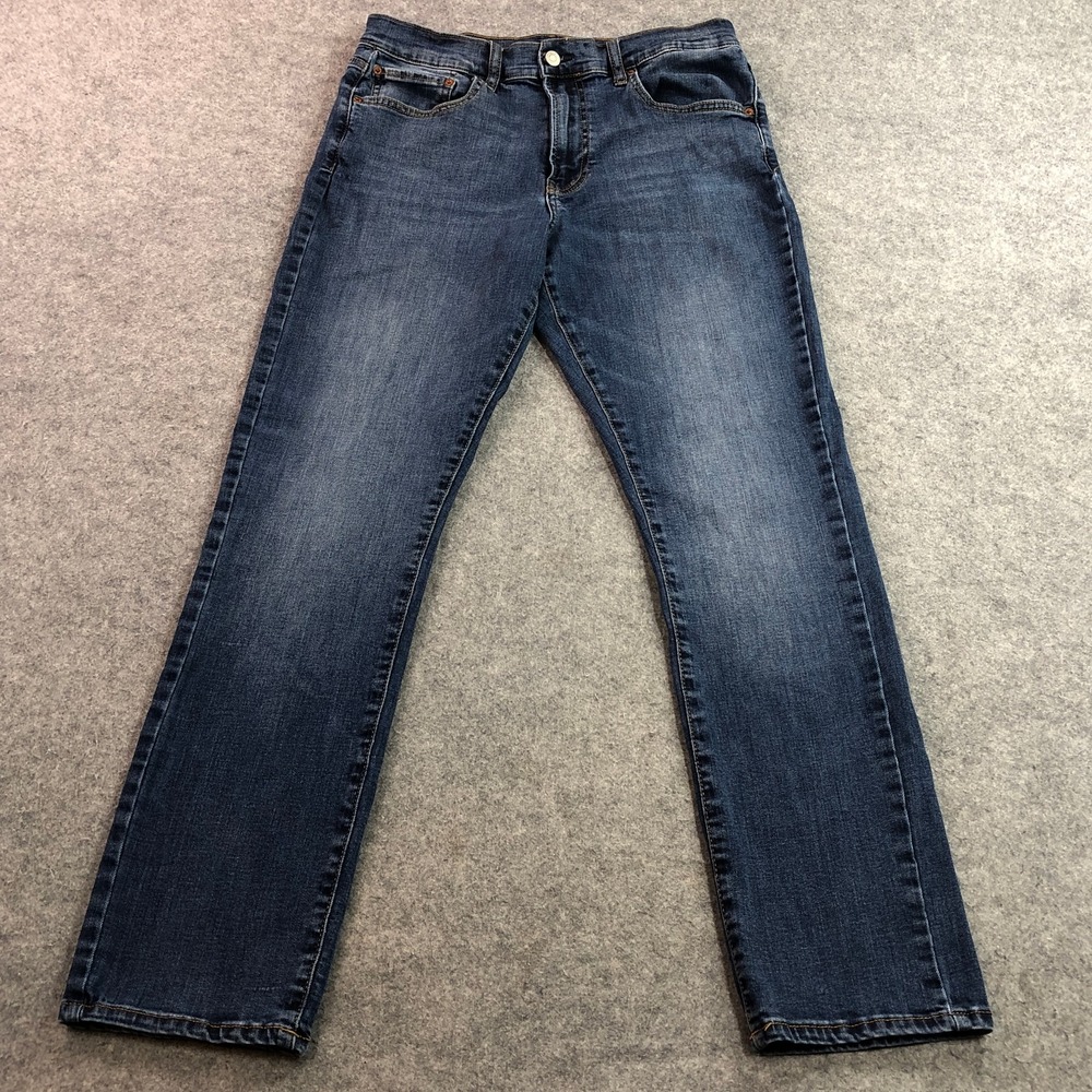 Lucky Brand Mens Jeans 32x32 Blue Slim Straight Medium Wash Stretch Denim